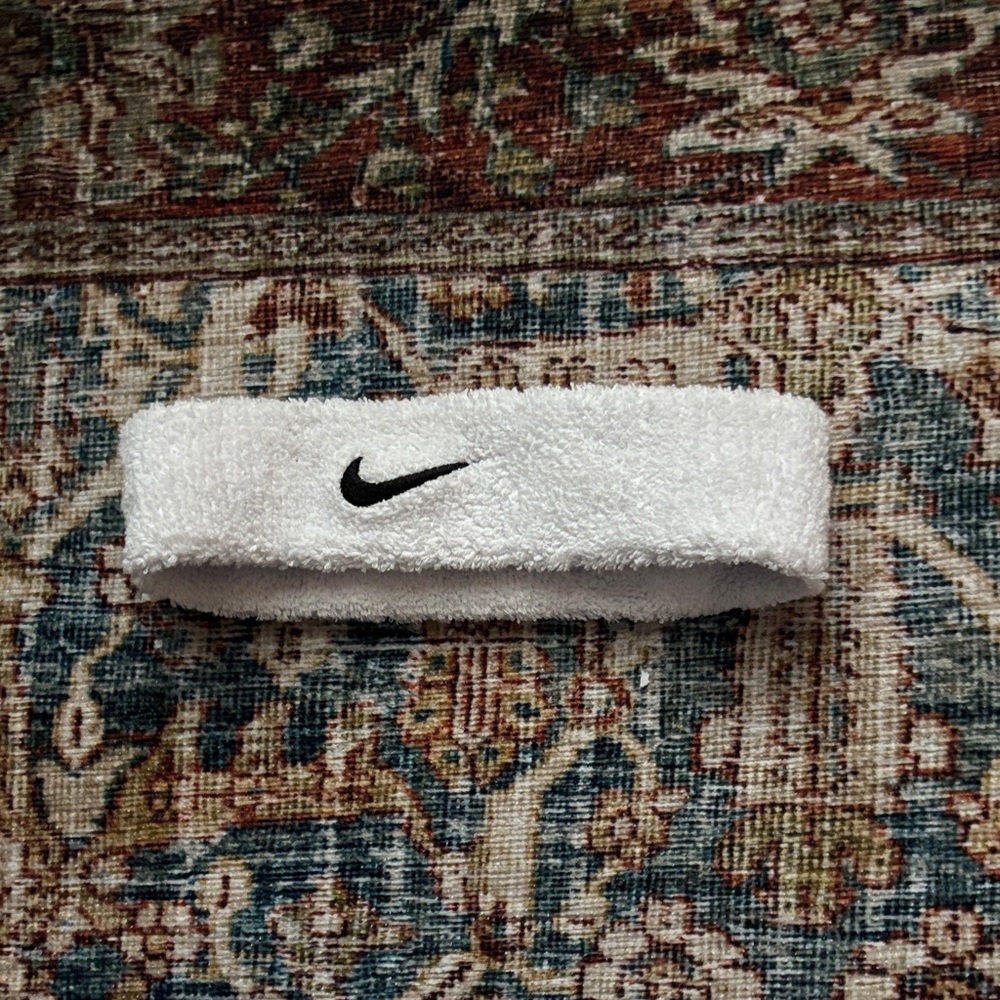 Nike White Sports Headband